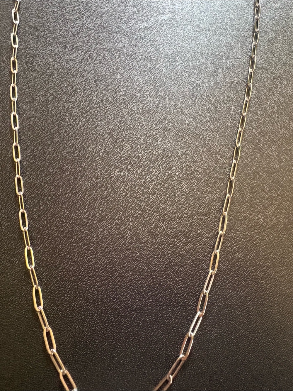 24’ Sterling silver paperclip necklace